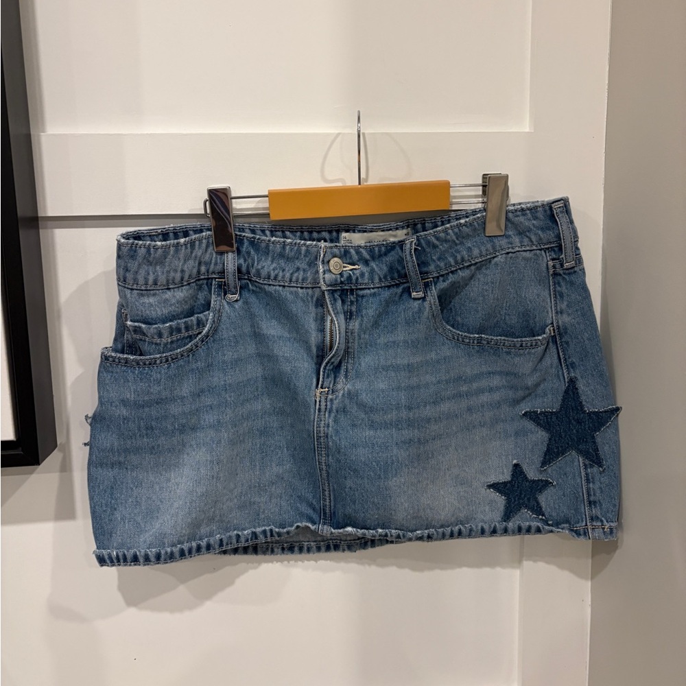 Hollister Denim Mini Skort